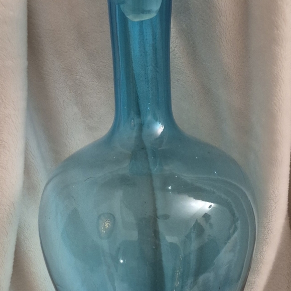 Italian Blue and Clear Empoli Decanter, c. 1950 - Picture 2 of 9